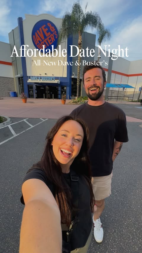 Instagram post by @whatericacraves for Dave & Buster's. Caption reads: We used to come here for date nights all the time,....