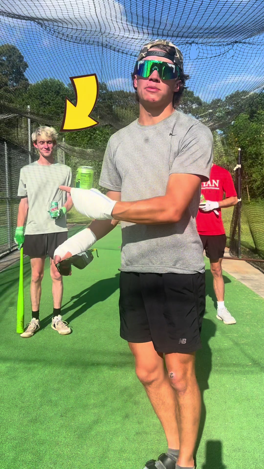 TikTok post by @konner_burrell for Pit Viper. Caption reads: [...] some exclusive @Mountain Dew x @Pit Viper in....