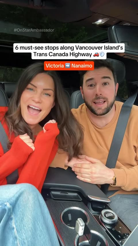 Instagram post by @gmcanada for Cadillac. Caption reads: 6 must-see stops along the island’s Trans Canada....