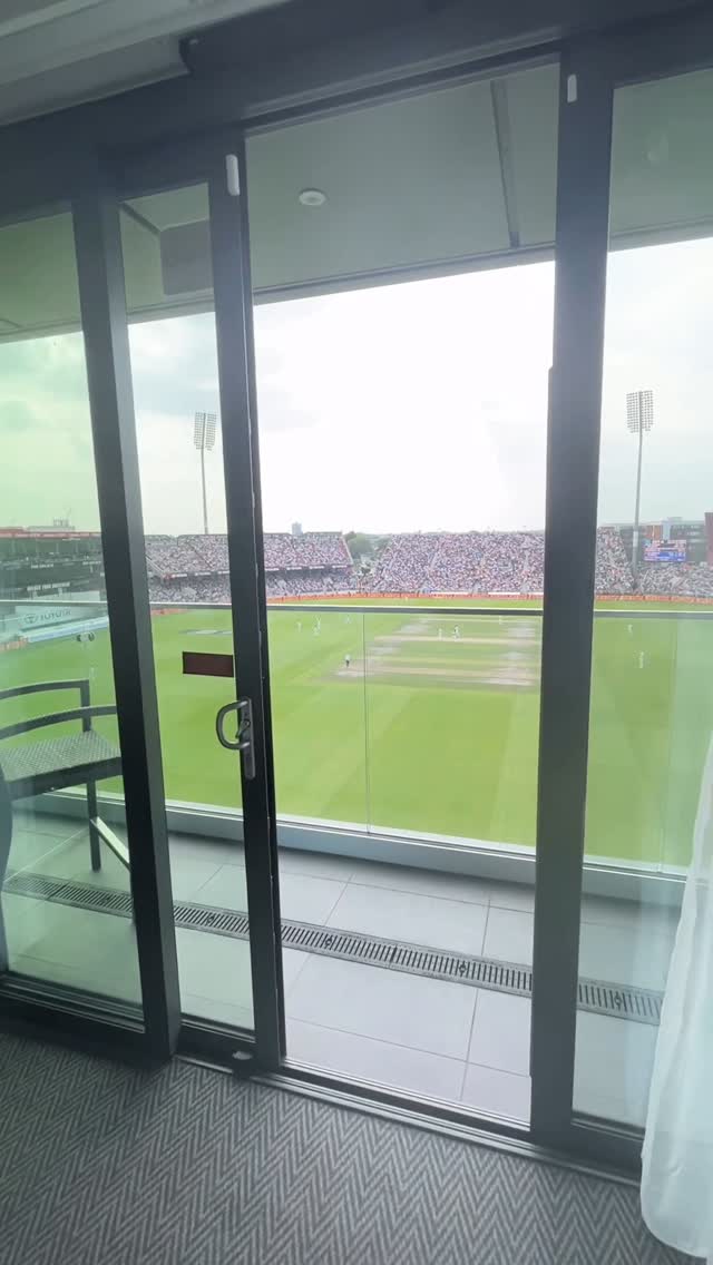 Instagram post by @lancashirecricket for Hilton. Caption reads: Best hotel in the world, cricket fans?....