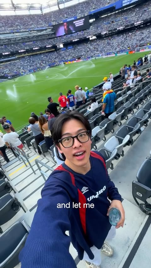Instagram post by @elliotchoy for Hyundai Worldwide. Caption reads: full circle moment going to the FIFA World Cup....