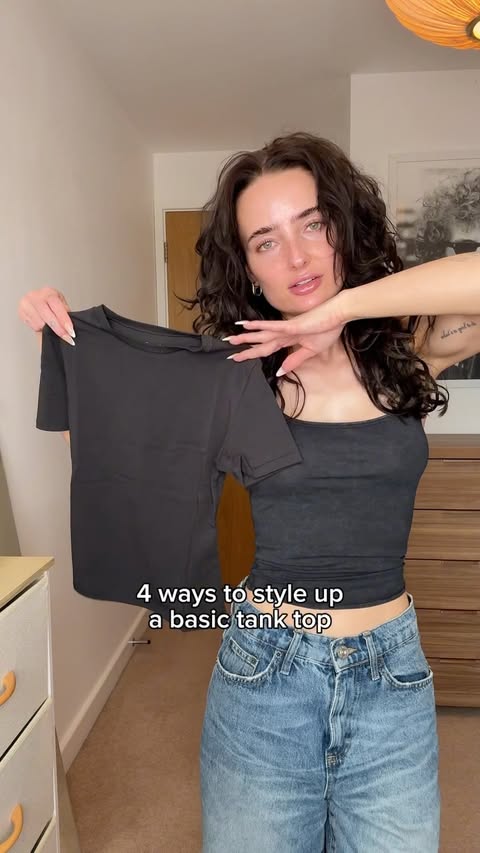 Instagram post by @angieholdenn for Organic Basics. Caption reads: [...] in my bio and discount code for....