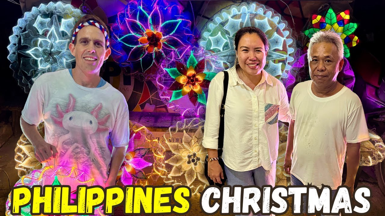 YouTube post by @BecomingFilipino for Airalo. Caption reads: CHRISTMAS IN THE PHILIPPINES - Not Going Home To....