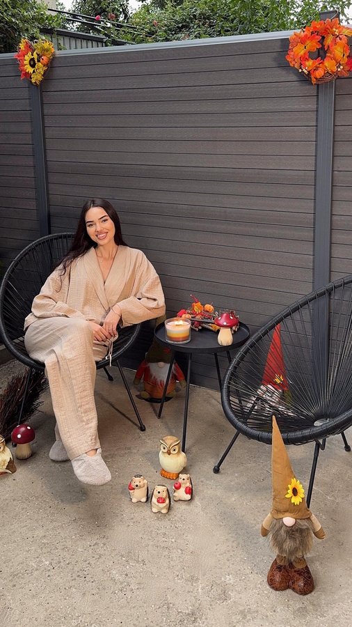 Instagram post by @denisa.bica for Lidl CZ. Caption reads: am decorat colțișorul meu preferat din curte cu....