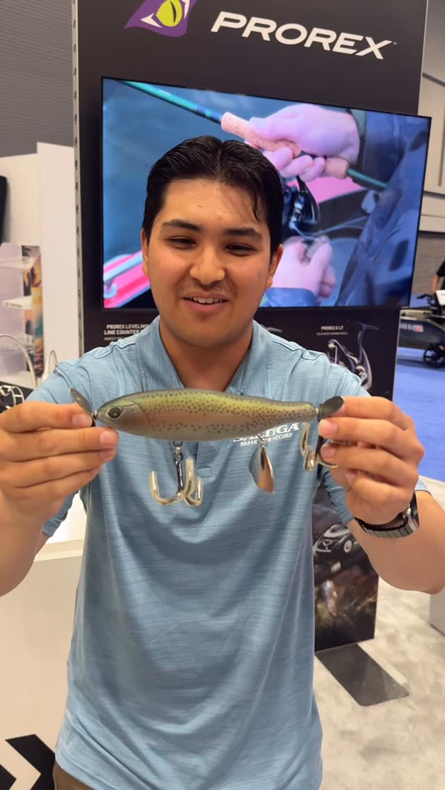 Instagram post by @daiwacanada for Daiwa. Caption reads: Meet Bessie – the prop bait that turns calm....