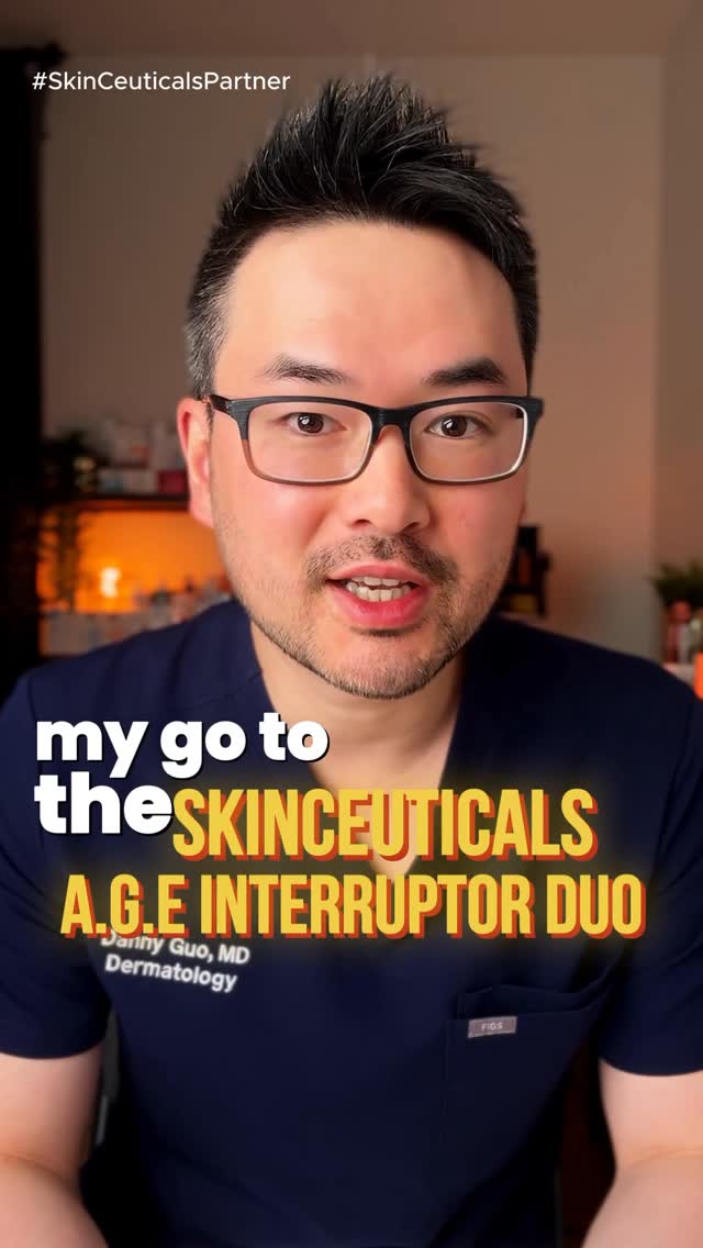 Instagram post by @dannyguo.md for SkinCeuticals. Caption reads: #SkinCeuticalsPartner GLP-1 treatments can be....