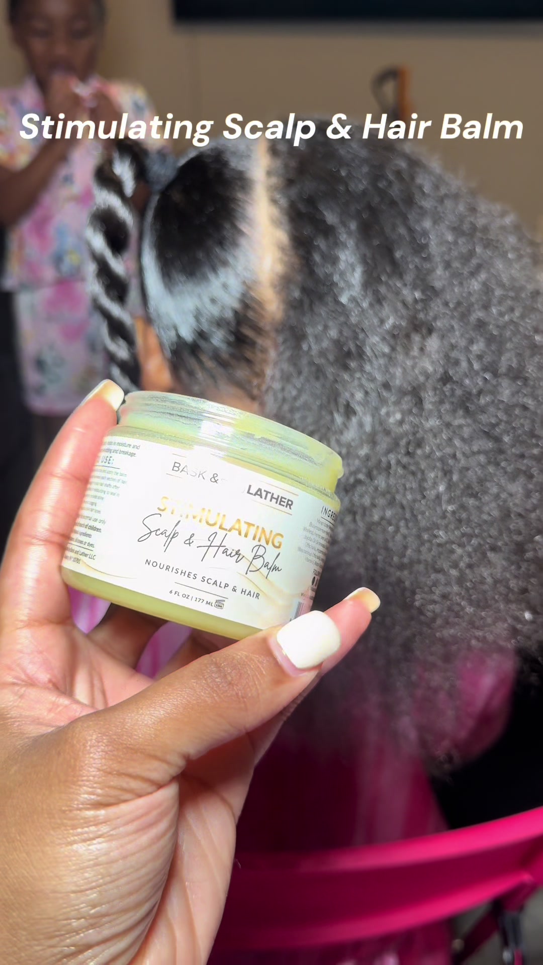 TikTok post by @lala_smiley for Bask and Lather Co. Caption reads: [...] , add to cart immediately! #baskandlatherco....