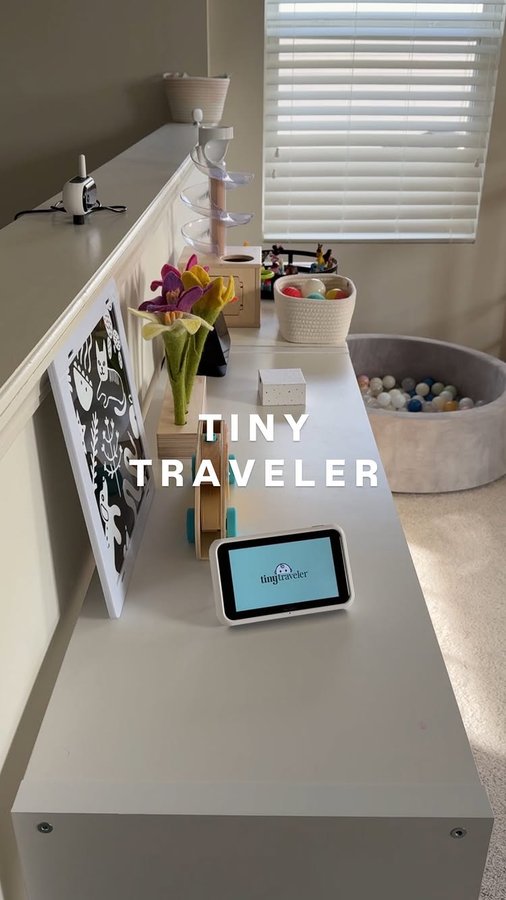 Instagram post by @alexgracelindsay for Tiny Traveler. Caption reads: Favorite features ⬇️

#ad Don’t be like me and buy....