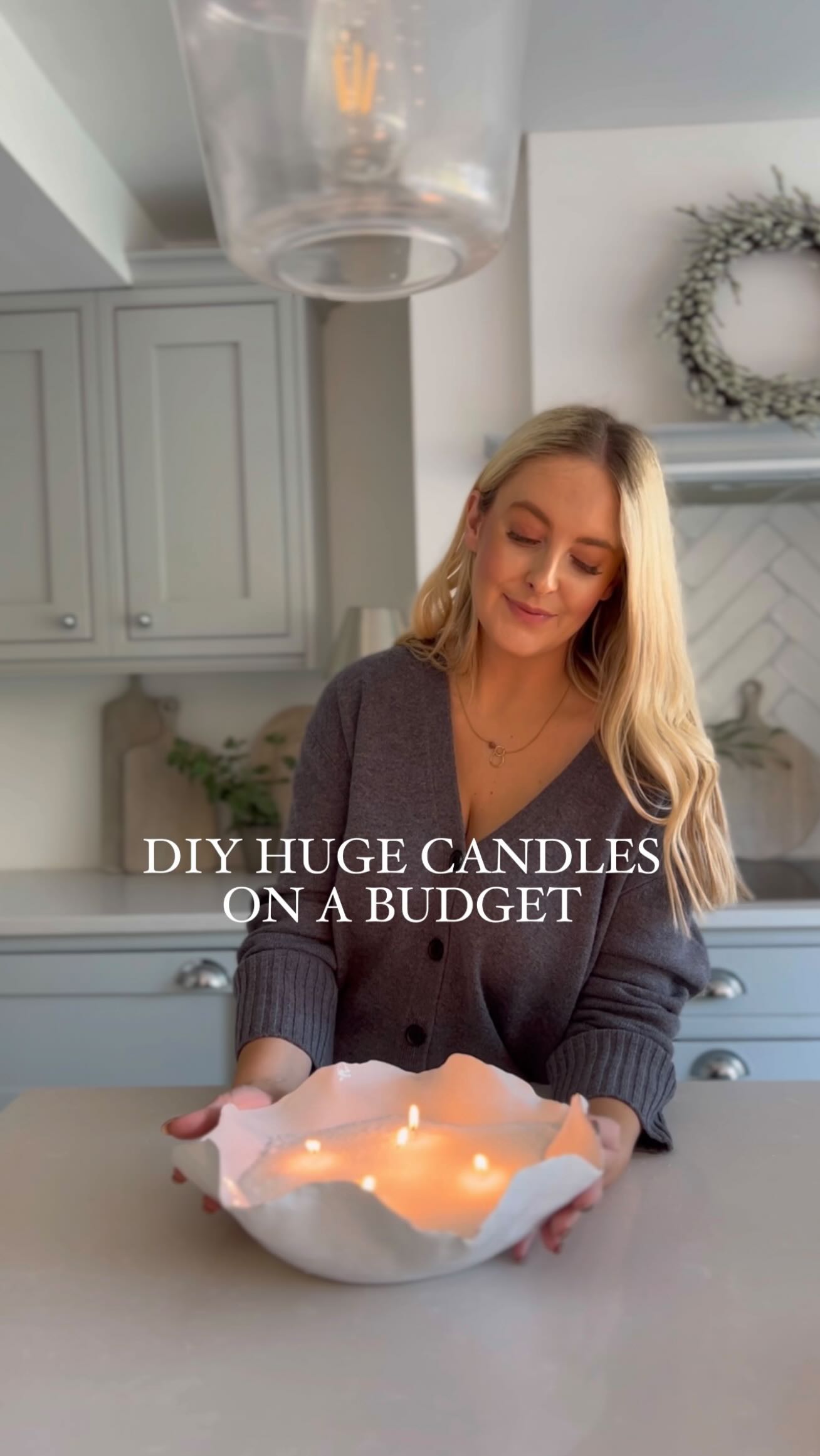 Instagram post by @jade.sweeney_ for Matalan. Caption reads: DIY HUGE CANDLES ON A BUDGET 

Make these every....