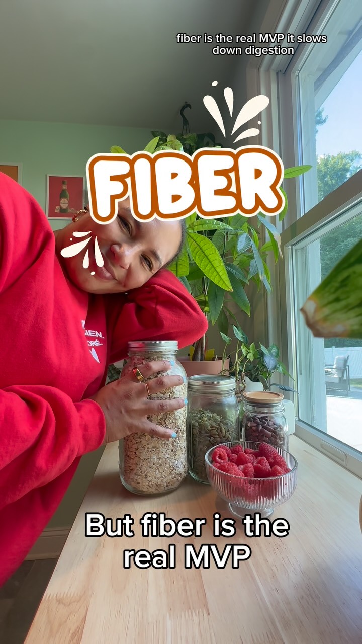 Instagram post by @your.latina.nutritionist for Healthline. Caption reads: Hot take: We don’t need to cut out carbs — we need....