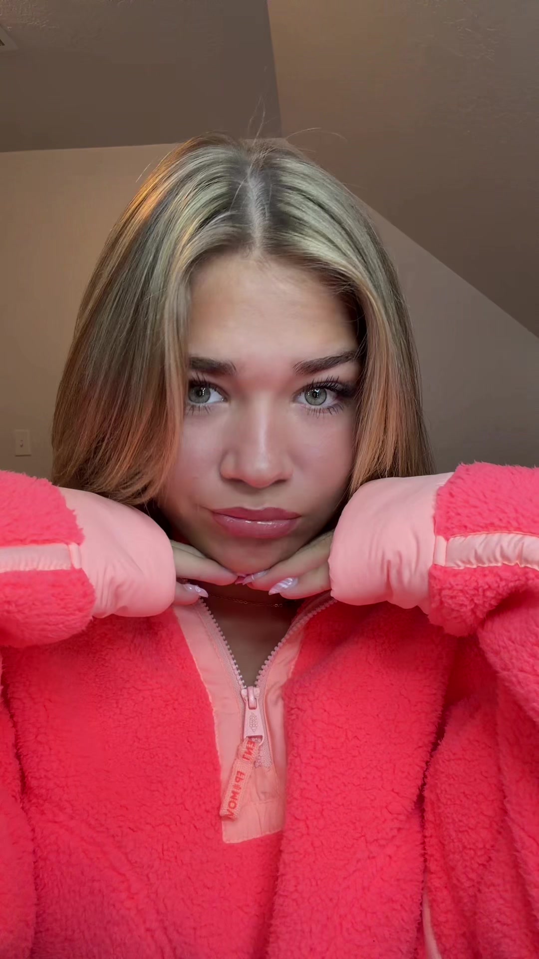 TikTok post by @kampeterson for Glow Recipe. Caption reads: GRWM 💞 @Glow Recipe @Bubble Skincare @Free People....