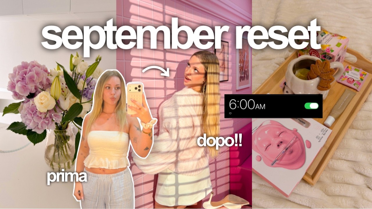 YouTube post by @indiabiba for Thematic. Caption reads: september reset vlog🍂 deep cleaning, organizing,....