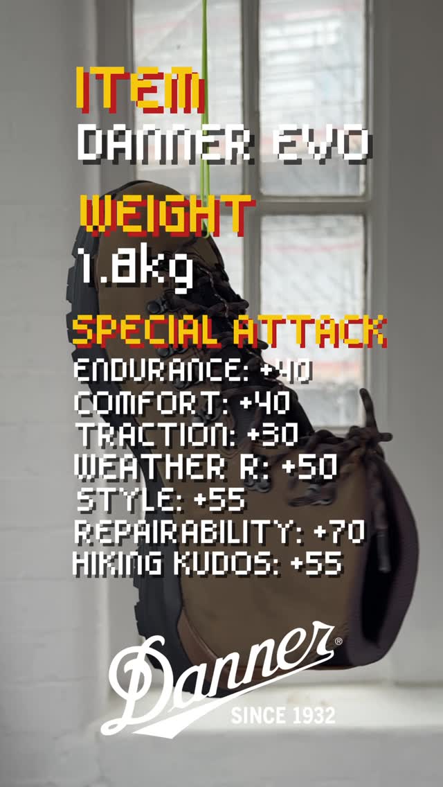 Instagram post by @outsiders.store for Danner. Caption reads: New @dannerboots unlocked 🧌.