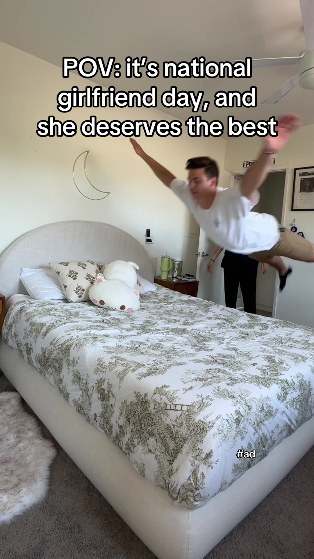 TikTok post by @fishin4clout for Softframe Designs. Caption reads: #ad @SoftFrame making the BEST gifts....