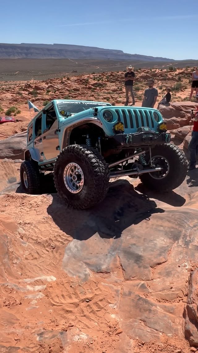 Instagram post by @aquajeepgirl for EZ FLATE. Caption reads: [...] to save 10% @bajadesigns @prpseats @EZflate....