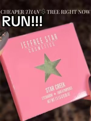 TikTok post by @casssayss for Jeffree Star Cosmetics. Caption reads: @Jeffree Star Cosmetics single eyeshadows are....