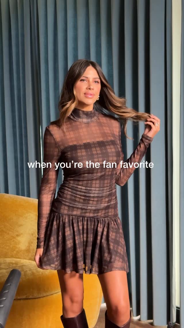 Instagram post by @demilucymay for Cupshe. Caption reads: The *dress* that is 😏😉🤎 use code Demi for 15%....