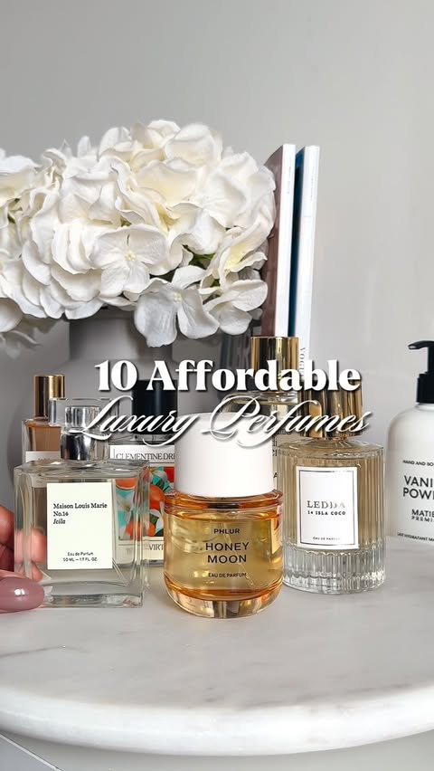 Instagram post by @elayiik for STORIES Parfums. Caption reads: Affordable Luxury✨ 10 niche Perfumes that are....