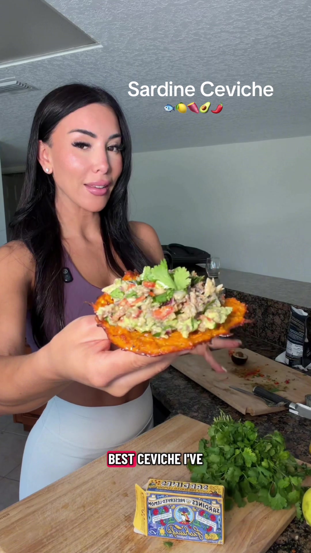 TikTok post by @lauras.picks for Fishwife. Caption reads: [...] protein and I used the sardines from....