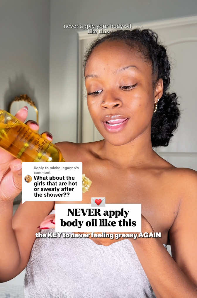TikTok post by @iamkhaelan for Hempz. Caption reads: Replying to @michellegann6 Dusting powder is the....