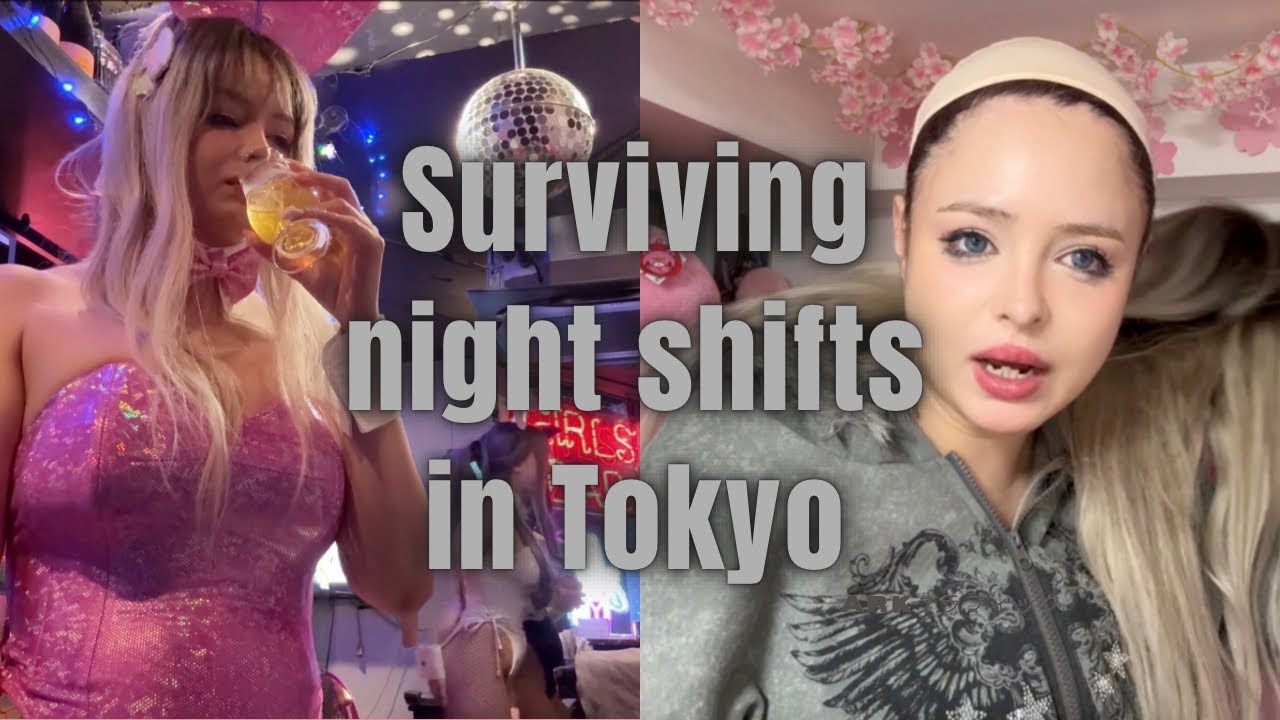 YouTube post by @silviethequeen for TokyoTreat. Caption reads: A Slow Night Working Alone at My Bunny Hostess Job....