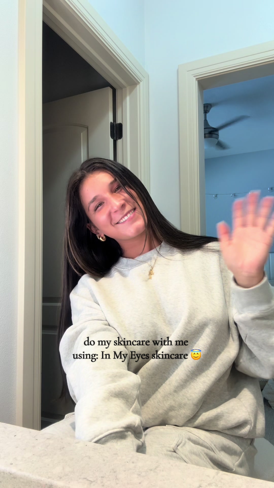 TikTok post by @keira.jahner for In My Eyes. Caption reads: 😇😇 @InMyEyes #skincare #eyepatches #relatable....