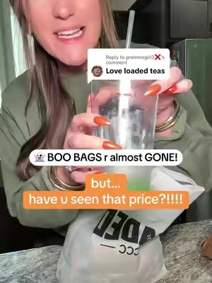 TikTok post by @proud_tennessee_mama for Caffeine, Candles & Chaos. Caption reads: [...] #halloweenbundle #limitedtime @Caffeine,....