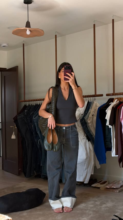 Instagram post by @mananamariee for MESHKI. Caption reads: OOTD @meshki.