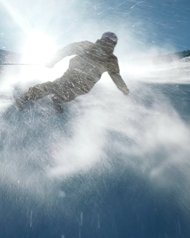 Instagram post by @markus1eder for SMITH Optics. Caption reads: [...] 🎥 @dani.niederkofler @thenorthface....