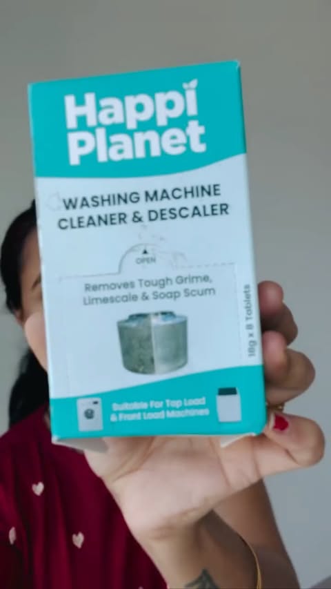 Instagram post by @6sakshi_7 for Happi Planet. Caption reads: Laundry day just got an upgrade with....