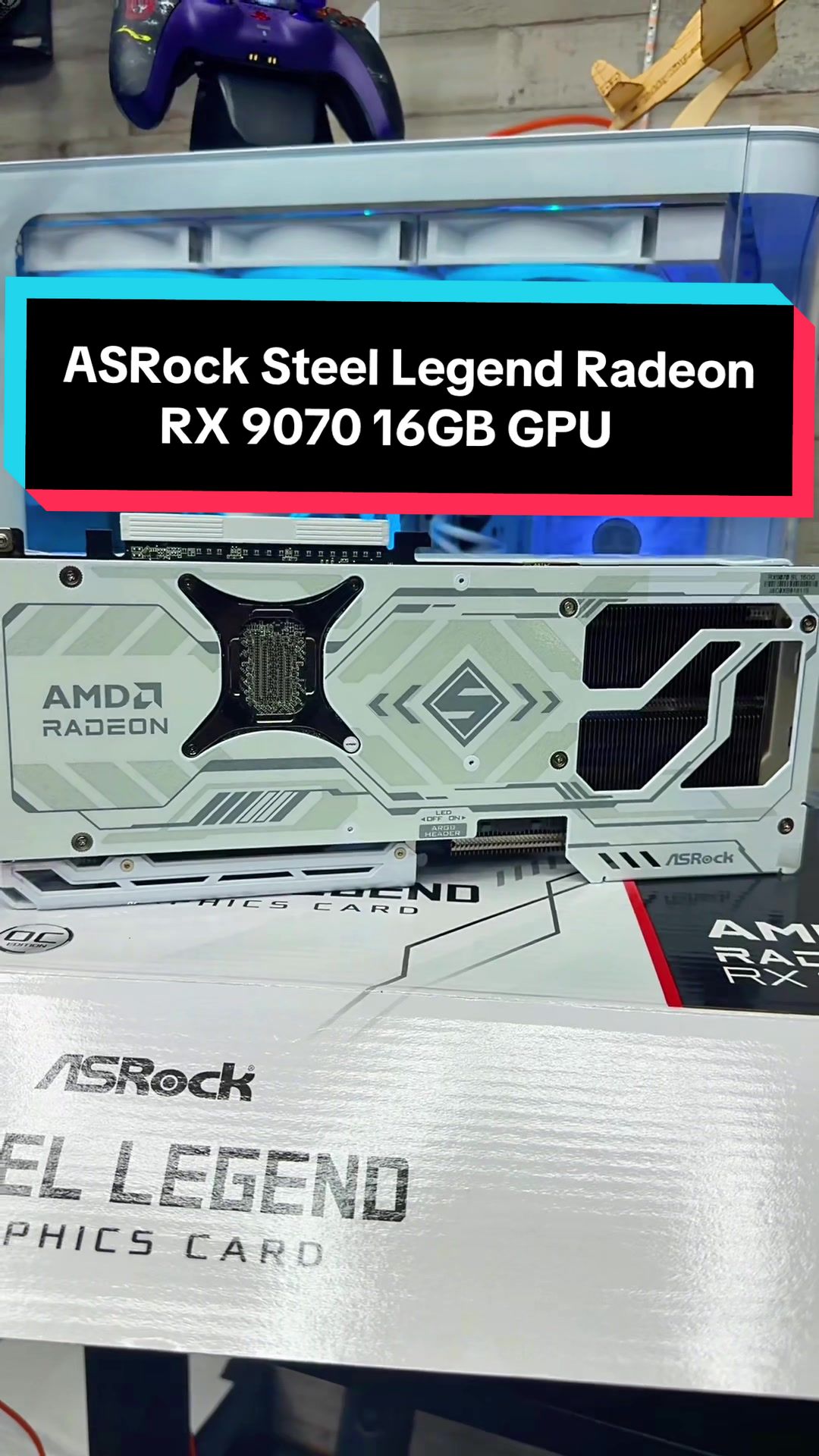 TikTok post by @hardwick606 for Newegg. Caption reads: #gaming #pcbuild #pcgaming #gpu #newegg @Newegg,....