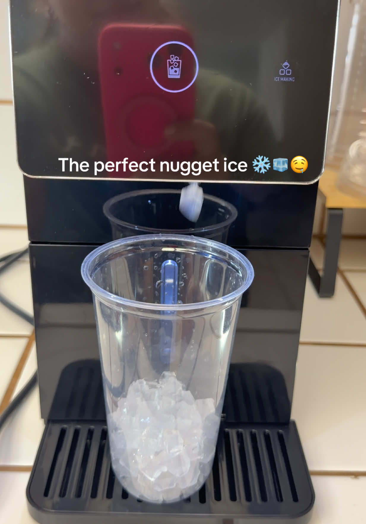 TikTok post by @belhearts for ecozy Appliances. Caption reads: [...] #nuggeticemaker #kitchengadgets @ecozy....