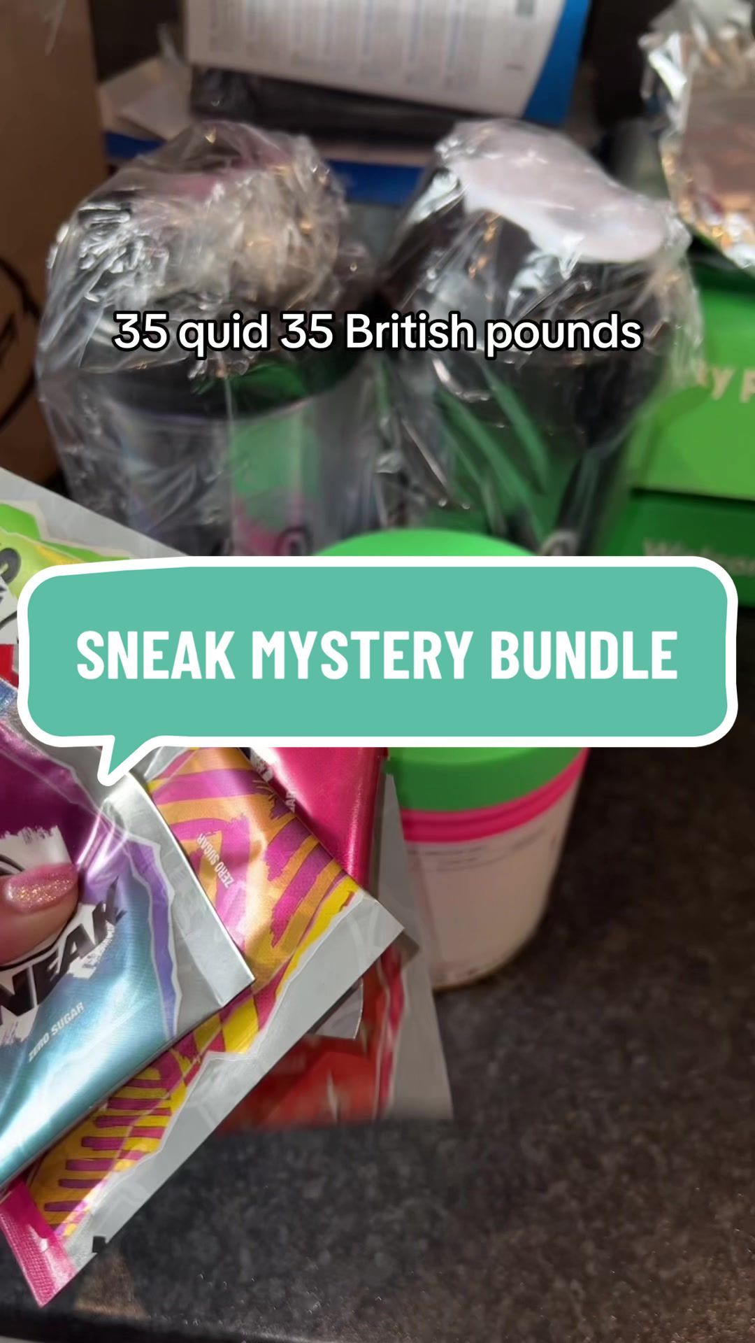 TikTok post by @hannahleighsavage for Sneak Energy. Caption reads: [...] if you want to try out sneak! @Sneak Energy .