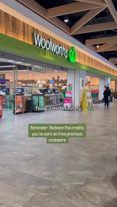 Instagram post by @theorganisedeverydaymum for Woolworths. Caption reads: [...] to redeem on premium cookware at....