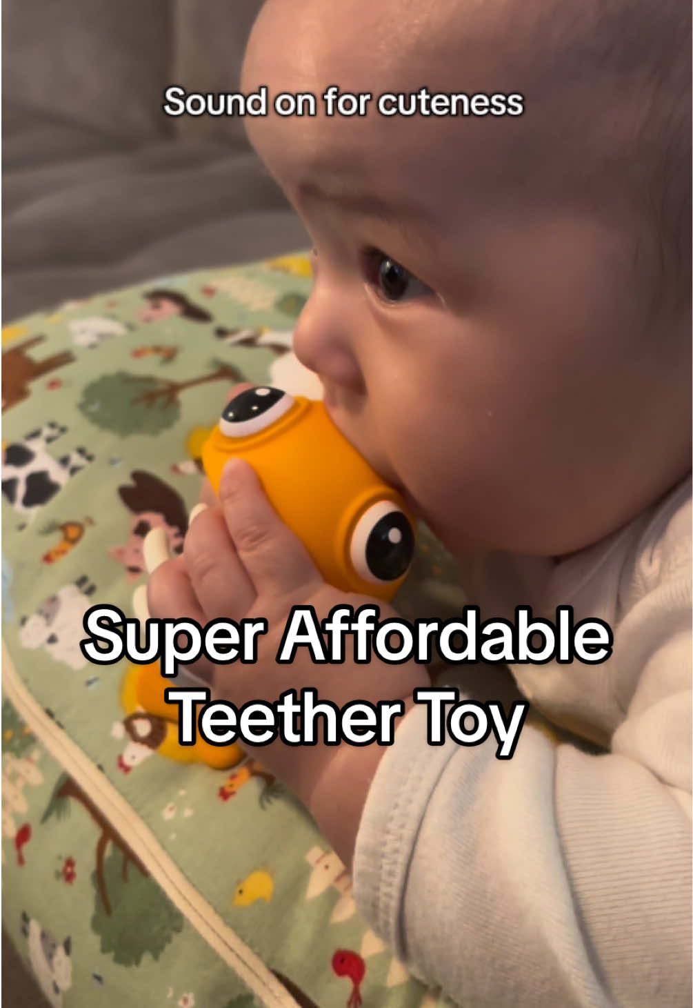TikTok post by @sallabration for mombella official. Caption reads: I have to pull it off her hands to feed her 😅....