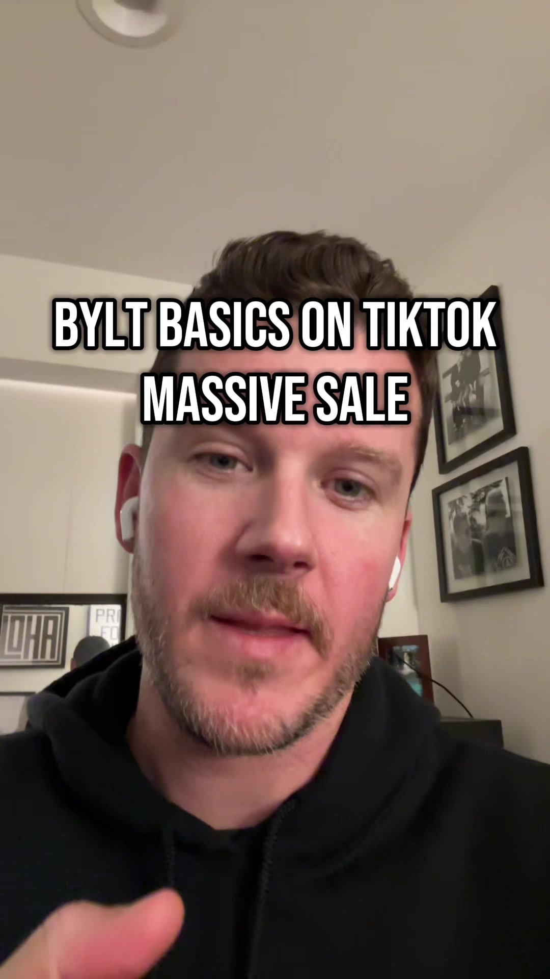 TikTok post by @dills_picks for BYLT Basics. Caption reads: One of the best fitting cloths ever! @BYLT Basics ....