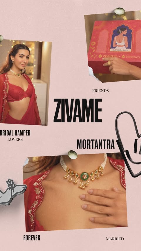 Instagram post by @nikimehra for Zivame. Caption reads: [...] lingerie and that glow-up moment from....