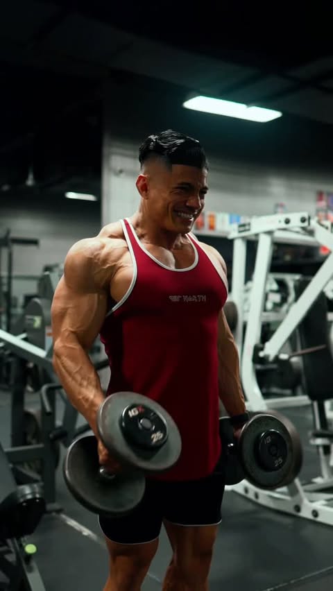 Instagram post by @dinoestrada14 for Jed North. Caption reads: Upper Body ANNIHILATION 💥 Who’s in? 👇 1️⃣ DB....