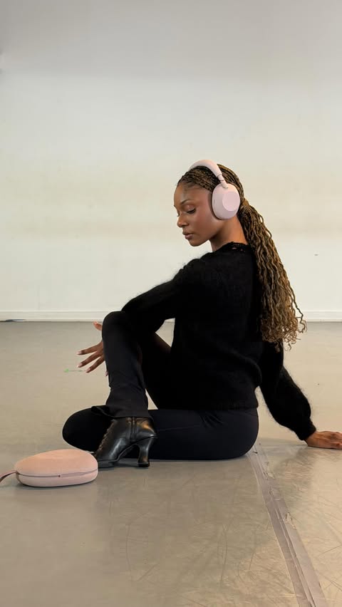 Instagram post by @camrihewie for Sony. Caption reads: Playing in the studio with my new @sonyelectronics....