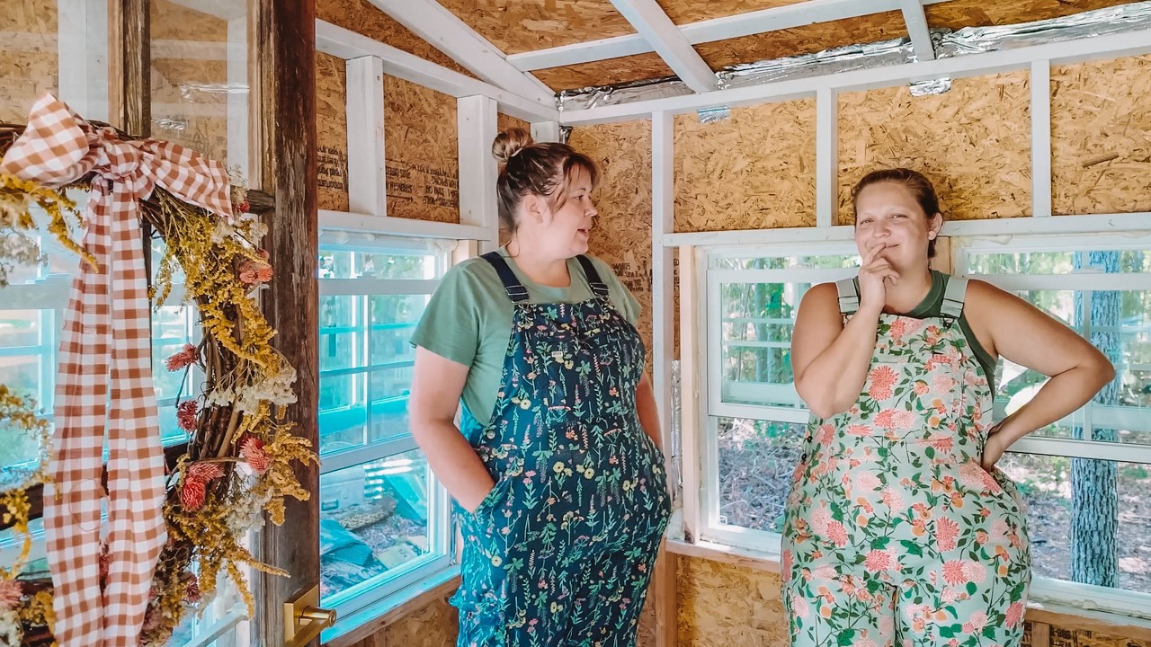 YouTube post by @HEYWANDERER for Azure Standard. Caption reads: Living in a tiny cozy cabin with my Best Friend.