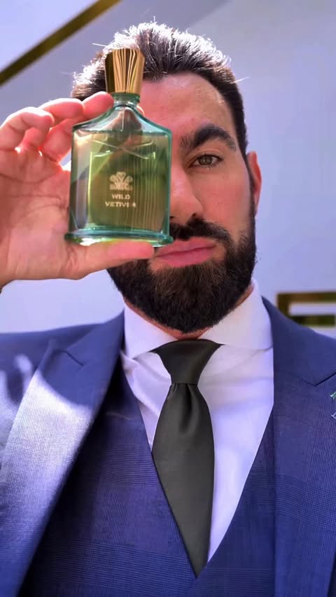 Instagram post by @catundagabriel for Creed Fragrance. Caption reads: [...] classic born ready. Wild Vetiver by....
