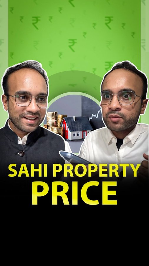 Instagram post by @finspire_ujjwal for Magicbricks. Caption reads: Finding the right property is difficult, and....