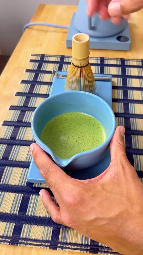 Instagram post by @ojicha.n for Fellow. Caption reads: My Matcha routine with the @fellowproducts Matcha....