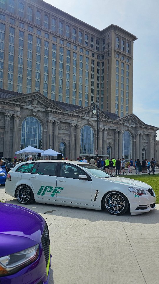 Instagram post by @ipf_racing for Kelford Cams. Caption reads: [...] Wagon build! . . Sponsors: @haltech....