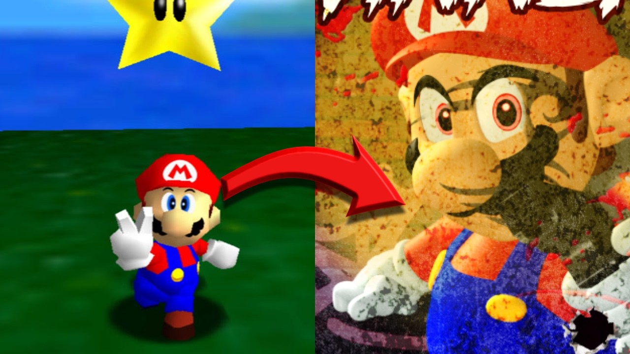 YouTube post by @KazeN64 for Rocket Money. Caption reads: I turned Mario 64 into an FPS with stock trading.