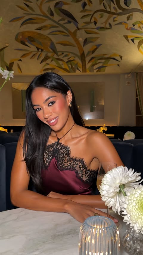 Instagram post by @miarandria for Dove. Caption reads: #DovePartner Prepping for date night like… [...].