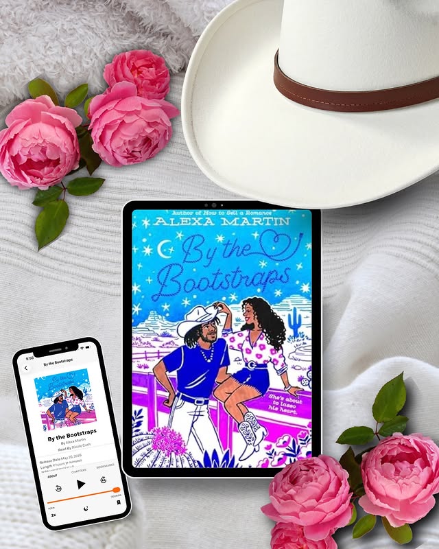 Instagram post by @sparetimereader for Berkley Romance. Caption reads: 🐓 By the Bootstraps 🐓 ⭐️⭐️⭐️⭐️ Short synopsis:....