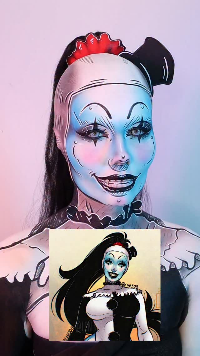 Instagram post by @ssipe_ for PinkyParadise. Caption reads: ART'S NEW LADY-FRIEND 🎪

I will upload full....