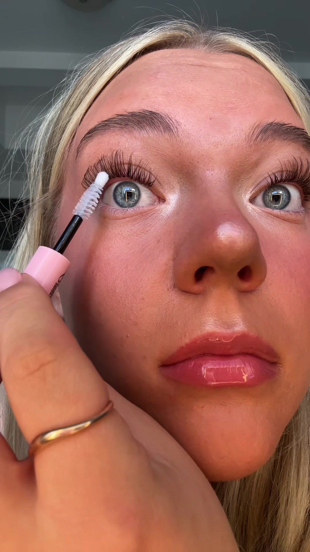 TikTok post by @adalyn_p29 for Kisslily. Caption reads: obcessed #kisslilylashes #lashes #kisslily....