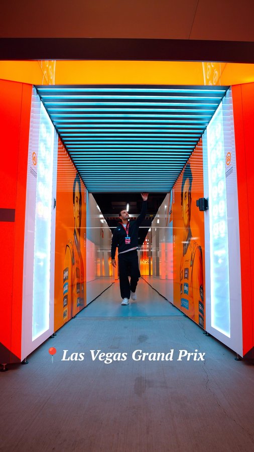 Instagram post by @itsrillo for Salesforce. Caption reads: My first @f1lasvegas experience as a....